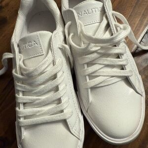 Nautica Blue and White Label Sneakers